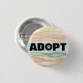 Adoptier Pawprint Button (Vorne & Hinten)