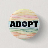 Adoptier Pawprint Button (Vorderseite)