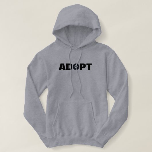 Adoptier Pawprint Hoodie (Design vorne)