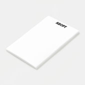 Adoptier Rescue Paw Print 4 x 6 Post-it Notes Klebezettel (angewinkelt)