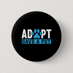 Adoptier Rett einer Tierschutzrettung Button
