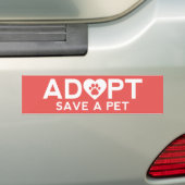 Adoptier Rett eines Haustiers Autoaufkleber (Auf Auto)