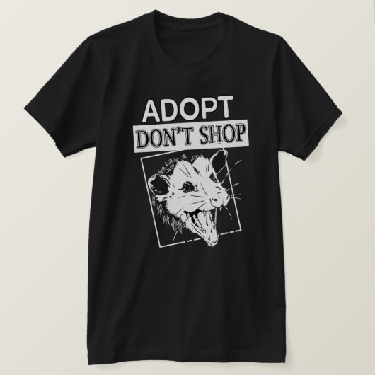 Adoptier, Schreib dich nicht im Posum - Opossum-Li T-Shirt (Design vorne)