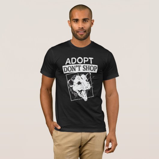 Adoptier, Schreib dich nicht im Posum - Opossum-Li T-Shirt (Vorne ganz)