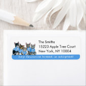 Adoptier Shelter Cats Off-Leash Art™ Blue Tagline (Insitu)