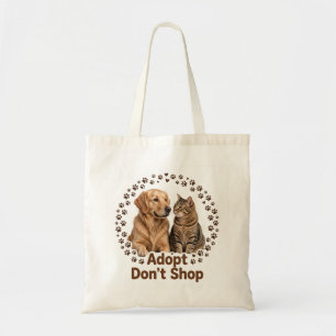 Adoptier statt kaufen Tragetasche