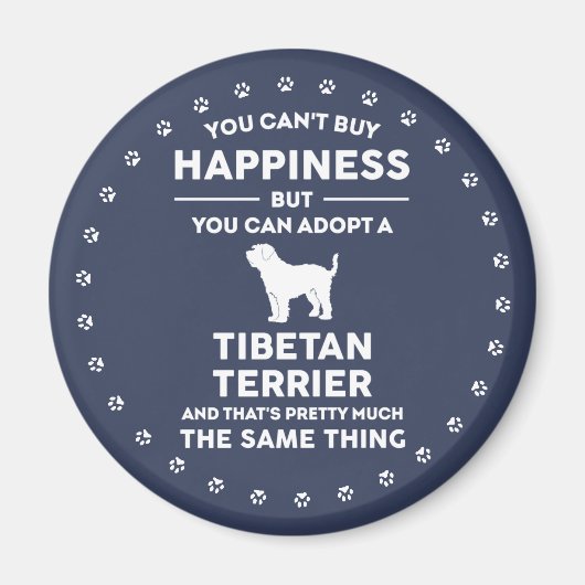 Adoptier tibetischen Terrier Happiness Magnet (Vorne)