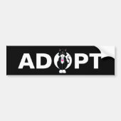 Adoptier Tuxedo Wild Cat Autoaufkleber (Vorne)