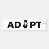 Adoptier Tuxedo Wild Cat Autoaufkleber (Vorne)