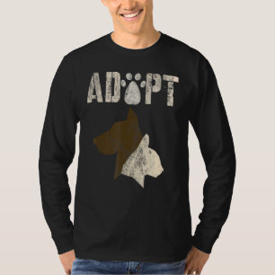 Adoptier Vintager Rettung von Hunden T-Shirt