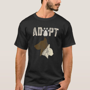 Adoptier Vintager Rettung von Hunden T-Shirt