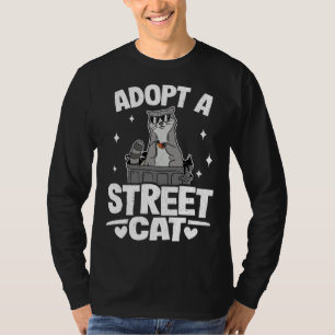 Adoptiere eine Straßenkatze Müll Waschbär 1 T-Shirt