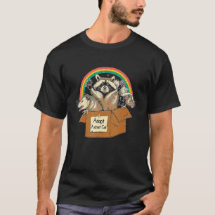 Adoptiere eine Straßenkatze  Opossum Waschbär Stin T-Shirt