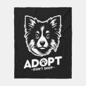 Adoptiere, nicht kaufen 3 fleecedecke (Vorderseite)