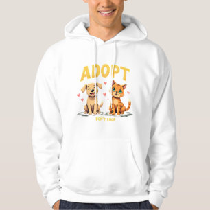 Adoptiere statt kaufen - Süße Tierrettung Tierlieb Hoodie