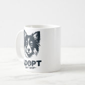 Adoptiere, statt zu kaufen 3 kaffeetasse (Vorderseite Links)