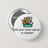 Adoptieren Sie! Button (Vorne & Hinten)