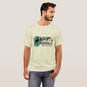 Adoptieren Sie ein Windhund-Hundelogo T-Shirt (Vorne ganz)
