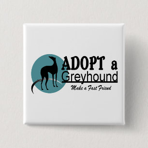 Adoptieren Sie ein Windhund-Logo Button