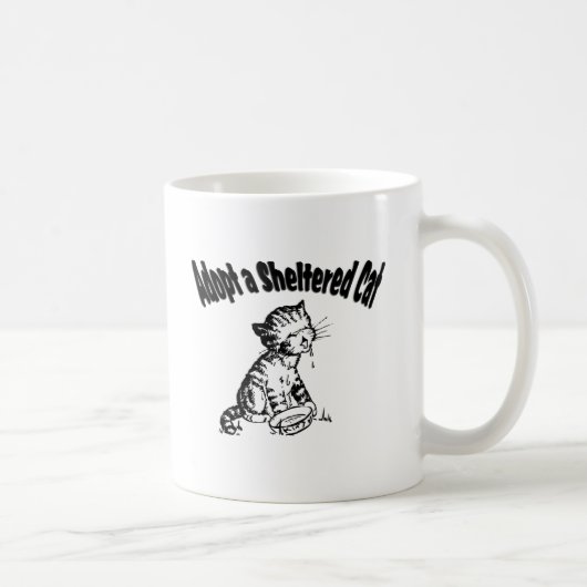 Adoptieren Sie eine geschützte Katze Kaffeetasse (Rechts)