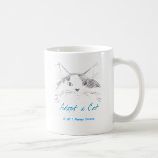 Adoptieren Sie eine Katze Kaffeetasse