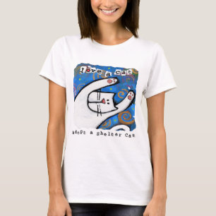 Adoptieren Sie eine Schutz-Katze, Liebe eine Katze T-Shirt