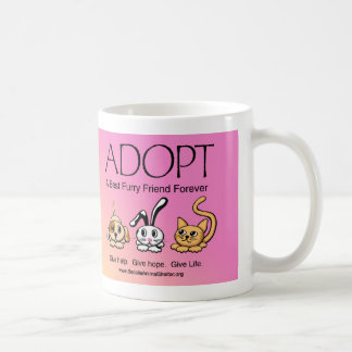 Adoptieren Sie einen besten Pelzfreund für immer Kaffeetasse