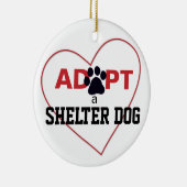 Adoptieren Sie einen Schutz-Hund Keramikornament (Rechts)