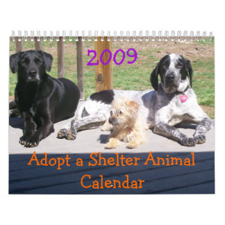 Adoptieren Sie einen Schutz-Tier-Kalender Kalender