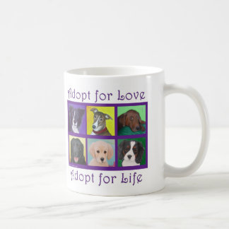 Adoptieren Sie für Liebe, adoptieren Sie für Kaffeetasse