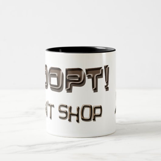 adoptieren Sie - kaufen nicht Tasse (Mittel)