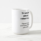 Adoptierend Haustiere Neuter Pet Überbevölkerung Kaffeetasse (VorderseiteRechts)