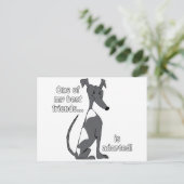 Adoptiert~BlackandWhite Postkarte (Stehend Vorderseite)