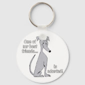 Adoptiert~blau Schlüsselanhänger (Vorderseite)