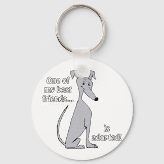 Adoptiert~blau Schlüsselanhänger