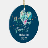 Adoptiert / Geburtsankündigung Keramik Ornament (Rechts)