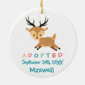 Adoptiert - Geeignete Geschenke für die Hirsche-Ad Keramik Ornament (Hinten)