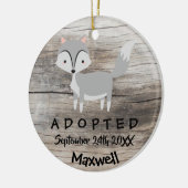 Adoptiert - Geeignete Wolf-Adoption-Geschenke Keramikornament (Links)
