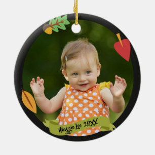 Adoptiert - Geschenk für benutzerdefinierte Fox-Ad Keramikornament