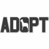 Adoptiert Haustiere Aufkleber (Vorderseite)
