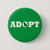Adoptiert Haustiere Button (Vorderseite)