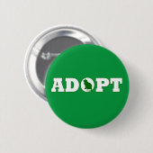 Adoptiert Haustiere Button (Vorne & Hinten)