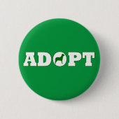 Adoptiert Haustiere Button (Vorderseite)
