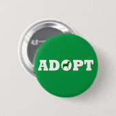 Adoptiert Haustiere Button (Vorne & Hinten)