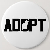Adoptiert Haustiere Button (Vorderseite)