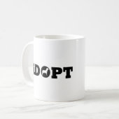 Adoptiert Haustiere Kaffeetasse (Vorderseite Links)
