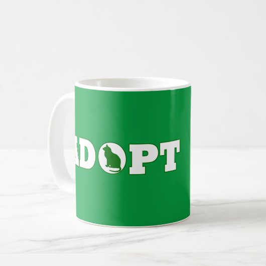 Adoptiert Haustiere Kaffeetasse (Vorderseite Links)