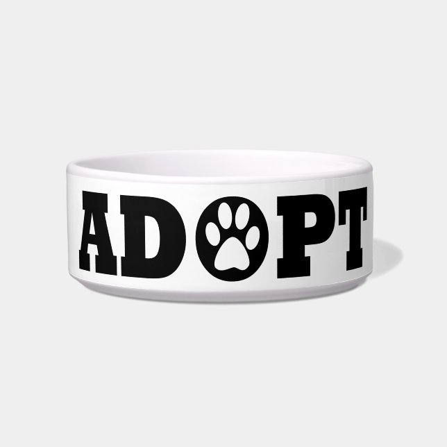 Adoptiert Haustiere Napf (Vorderseite)