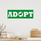 Adoptiert Haustiere Poster (Küche)