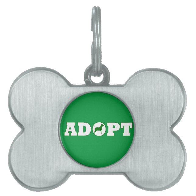 Adoptiert Haustiere Tiermarke (Vorderseite)